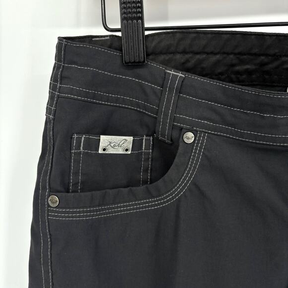 Kuhl Womens Pants 4 Kliffside Hiking Straight Leg Low Rise Stretch Gray Gorpcore - Picture 2 of 8